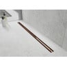 Mexen Flat 360° Slim linijinis rotacinis nutekėjimas 110 cm, Rožinio aukso - 1641110