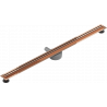 Mexen Flat 360° Slim linijinis rotacinis nutekėjimas 110 cm, Rožinio aukso - 1641110