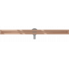 Mexen Flat 360° Slim 110 cm besisukantis linijinis sifonas, rožinis auksas - 1641110