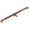 Mexen Flat 360° Slim linijinis rotacinis nutekėjimas 110 cm, Rožinio aukso - 1641110