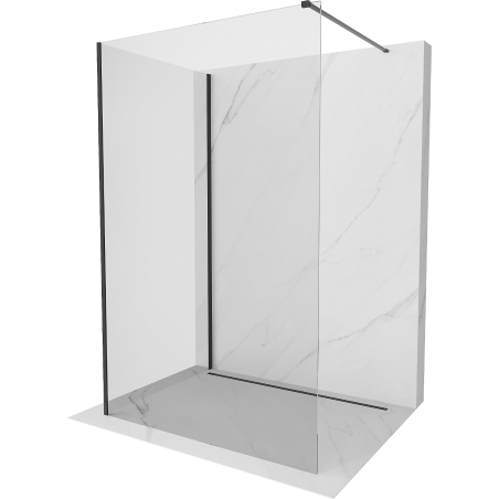 Mexen Kioto walk-in dušo sienelė 120 x 75 cm, skaidri, juoda - 800-120-212-70-00-075