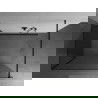 Mexen Kioto Walk-in dušo sienelė 125 x 70 cm, permatoma, juoda - 800-125-212-70-00-070