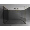 Mexen Kioto dušo sienelė Walk-in 110 x 80 x 30 cm, skaidri, auksinė šlifuota - 800-110-080-221-55-00-030