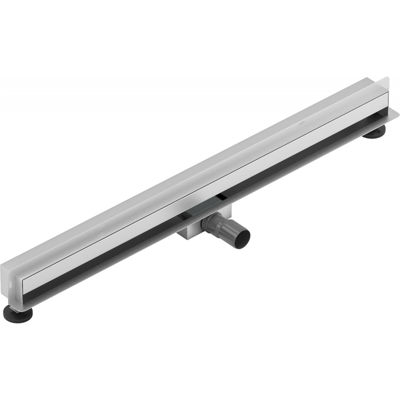 Mexen Flat Wall sieninis linijinis nutekėjimas 2in1 100 cm, inox - 1030100