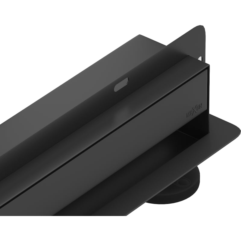 Mexen Flat Wall linijinis sieninis nutekėjimas 2 in 1, 100 cm, juodas - 1730100
