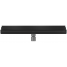 Mexen Flat Wall linijinis sieninis nutekėjimas 2 in 1, 100 cm, juodas - 1730100