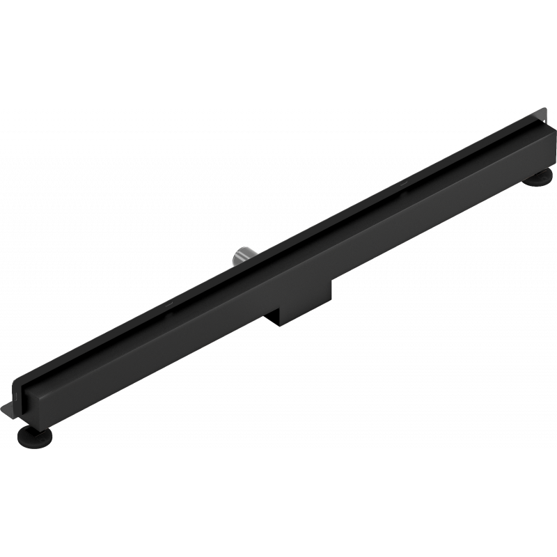 Mexen Flat Wall sieninis linijinis latakas 2 iš 1, 120 cm, juodas - 1730120
