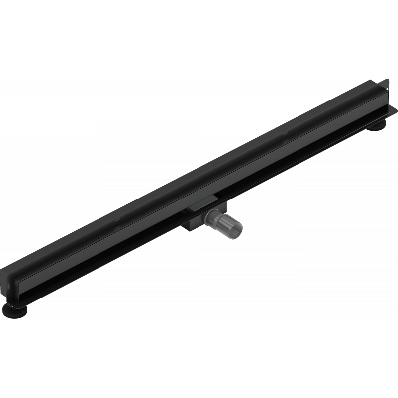 Mexen Flat Wall sieninis linijinis latakas 2 iš 1, 120 cm, juodas - 1730120
