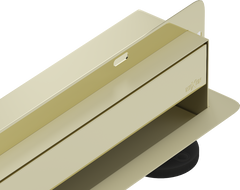 Mexen Flat Wall sieninis linijinis nutekėjimas 2 viename 60 cm, auksinis - 1530060