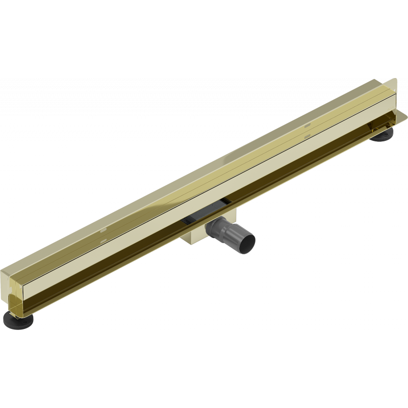 Mexen Flat Wall sieninis linijinis nutekėjimas 2 viename, 80 cm, auksinis - 1530080