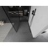 Mexen Kioto Walk-in dušo siena 120 x 100 cm, juodas modelis, juodas - 800-120-212-70-70-100