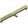 Mexen Flat Wall linijinis sieninis nuotekų nuvedimas 2w1 90 cm, auksinis - 1530090