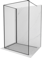 Mexen Kioto dušo sienelė Walk-in 120 x 120 cm, juodas rėmelis, juoda - 800-120-212-70-70-120