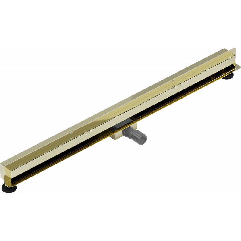 Mexen Flat Wall sieninis linijinis nutekėjimas 2in1 120 cm, auksinis - 1530120