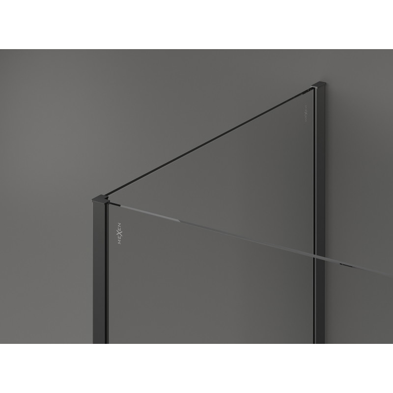 Mexen Kioto dušo sienelė Walk-in 100 x 75 cm, skaidri, ginklo metalo - 800-100-212-95-00-075