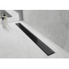 Mexen Flat MGB linijinis nutekėjimas 80 cm, Juodas stiklas - 1026080-15