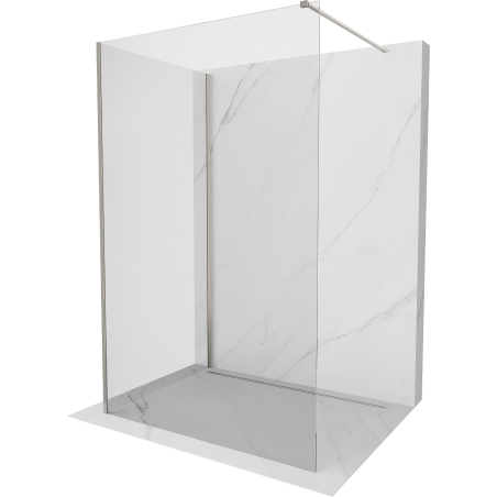 Mexen Kioto dušo sienelė Walk-in 120 x 70 cm, skaidri, šlifuotas nikelis - 800-120-212-97-00-070