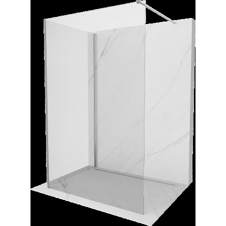 Mexen Kioto dušo siena Walk-in 125 x 70 cm, skaidrus, šveitimo nikelis - 800-125-212-97-00-070