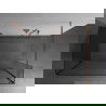 Mexen Kioto Walk-in dušo siena 140 x 70 x 40 cm, permatoma, rožinė auksinė - 800-140-070-221-60-00-040