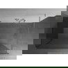 Mexen Kioto Walk-in dušo siena 140 x 75 cm, permatoma, šlifuota nikelio - 800-140-212-97-00-075
