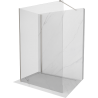 Mexen Kioto Walk-in dušo sienelė 140 x 110 cm, skaidrus, matinė nikelis - 800-140-212-97-00-110