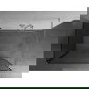 Mexen Kioto sprendimas Walk-in 140 x 90 cm, juodas raštas, šukos nikelis - 800-140-212-97-70-090