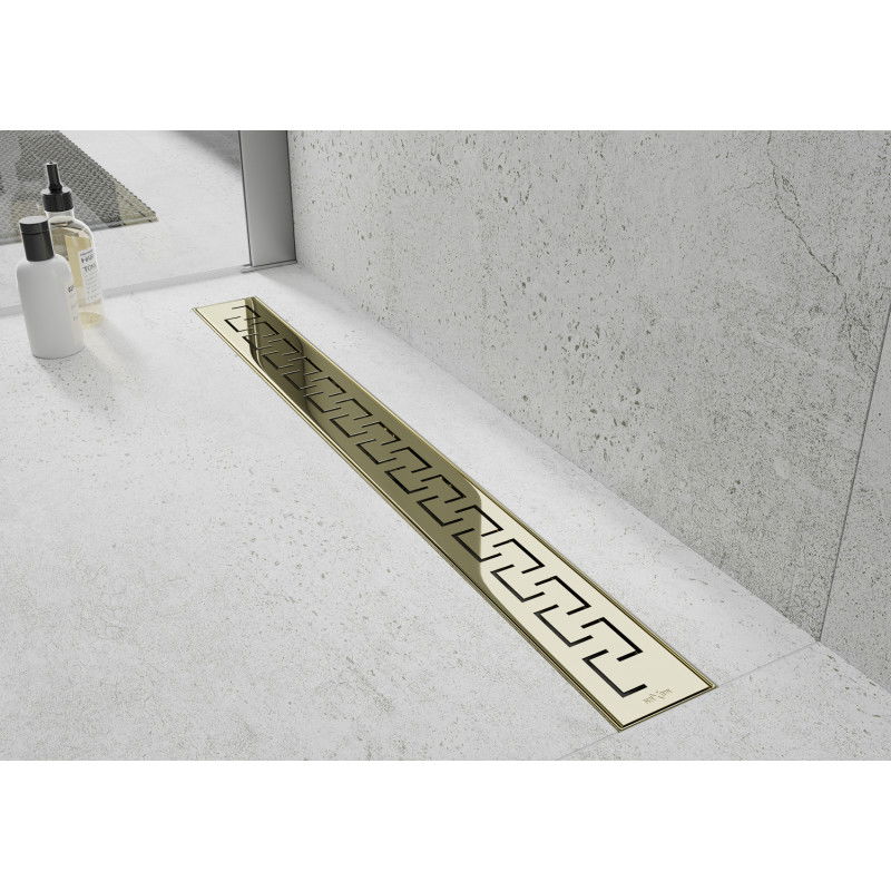 Mexen Flat M15 dangtis linijiniam nutekėjimui 70 cm, auksinė - 1524070