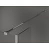 Mexen Kioto dušo siena Walk-in 140 x 90 x 30 cm, juodo rašto, chromas - 800-140-090-221-01-70-030