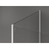 Mexen Kioto dušo sienelė Walk-in 130 x 70 x 30 cm, juodas raštas, baltas - 800-130-070-221-20-70-030