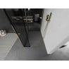 Mexen Kioto Walk-in dušo siena 110 x 90 x 30 cm, juodos modelis, auksinė - 800-110-090-221-50-70-030