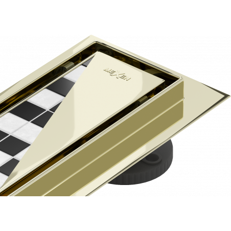 Mexen Flat M13 linijinis nutekėjimas 2 in 1, 140 cm, auksinis - 1510140