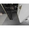 Mexen Kioto Walk-in dušo sienelė 130 x 100 x 30 cm, juodas raštas, auksinė šlifuota - 800-130-100-221-55-70-030