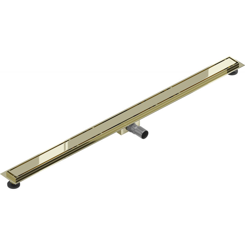 Mexen Flat M13 linijinis drenažas 2in1 160 cm, auksinis - 1510160