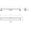 Mexen Flat M13 2in1 linijinis nutekėjimas 120 cm, Juoda - 1710120