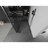 Mexen Kioto Walk-in dušo siena 120 x 110 x 30 cm, skaidri, šaškinė pilka - 800-120-110-221-66-00-030