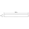 Mexen M33 maskavimo rėmas linijiniam nutekėjimui 90 cm, Chromo - 1033090
