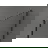 Mexen Kioto walk-in dušo siena 140 x 85 x 40 cm, skaidri, šaudmenų pilkos šepečio - 800-140-085-221-66-00-040