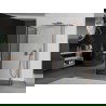 Mexen Kioto walk-in dušo sienelė 120 x 70 x 30 cm, juodas raštas, šlifuota varis - 800-120-070-221-65-70-030