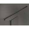 Mexen Kioto Walk-in dušo sienelė 100 x 80 x 30 cm, juodas raštas, gun gray šlifuota - 800-100-080-221-66-70-030
