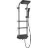 Mexen Dazz virštinkinis dušo komplektas su lietaus dušu ir maišytuvu, juodas- 78107-70
