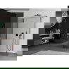 Mexen Kioto Walk-in dušo siena 120 x 85 x 30 cm, skaidrus, gun metal - 800-120-085-221-95-00-030