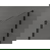 Mexen Kioto Walk-in dušo siena 140 x 85 x 40 cm, skaidri, juoda - 800-140-085-221-70-00-040