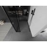 Mexen Kioto dušo siena Walk-in 90 x 90 x 30 cm, juoda struktūra, juoda - 800-090-090-221-70-70-030