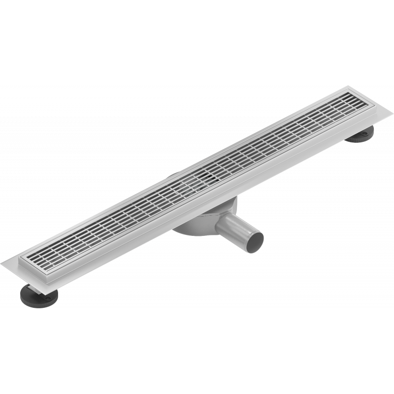 Mexen Flat 360° M33 pasrovinis nutekėjimas, besisukantis 60 cm, inox - 1033060-40