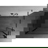 Mexen Kioto walk-in dušo sienelė 140 x 70 x 40 cm, juodas raštas, juoda - 800-140-070-221-70-70-040