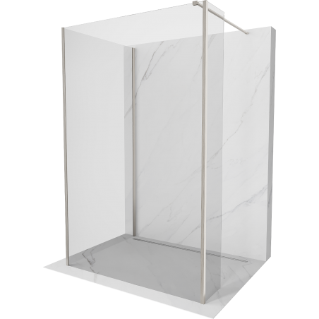 Mexen Kioto Walk-in dušo siena 110 x 70 x 30 cm, skaidrus, šveičiamo nikelio - 800-110-070-221-97-00-030