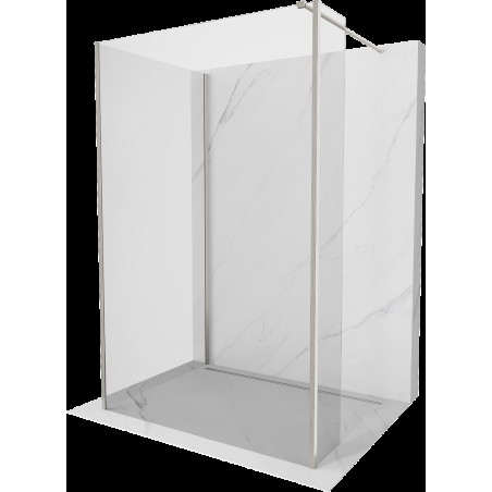 Mexen Kioto Walk-in dušas 120 x 80 x 30 cm, caurspīdīgs, pulēts niķelis - 800-120-080-221-97-00-030