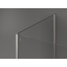 Mexen Kioto Dušo sienelė Walk-in 120 x 90 x 30 cm, skaidri, šlifuotas nikelis - 800-120-090-221-97-00-030