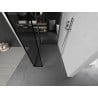 Mexen Kioto dušo siena Walk-in 120 x 110 x 30 cm, juodas raštas, šveitimas nikelis - 800-120-110-221-97-70-030