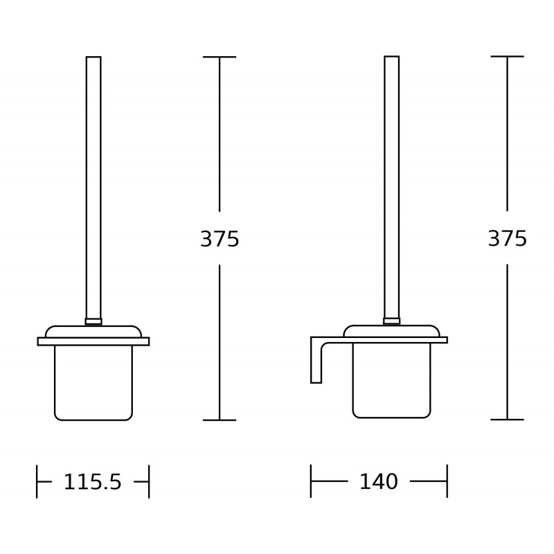 Mexen Lea tualeto šepetys, auksinė - 7026050-50